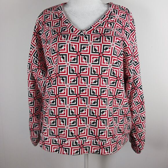Liz Claiborne XXL womens Pullover Black Red Logo NWT - Picture 5 of 15